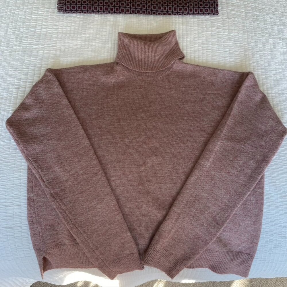 Garage Knit Pink Turtleneck